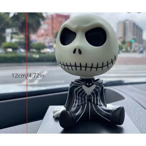 New! Nightmare Before Christmas Jack Skellington Bobble Head Doll for Wherever y - Picture 2 of 3